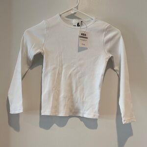 NWT Cotton On Kids White Long Sleeve Tee